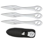 Lot 3 couteaux à lancer acier ALBAINOX + étui.