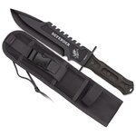 Poignard couteau tactique noir Albainox Defender.