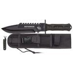 Poignard couteau tactique noir Albainox Defender