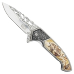 COUTEAU DE POCHE PLIANT DESIGN LOUP SCK