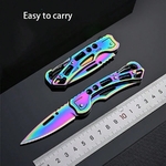 Couteau en titane  rainbow pliant de poche 15cm
