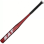 Batte de baseball 62,5cm rouge aluminium résistant.