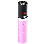 Taser make-up rose rechargeable 3 800 000 volts discret avec lampe LED