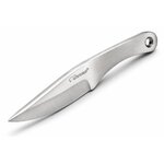 Couteau de lancer Léopard 16 cm en acier inox vue rapprochée sur fond blanc