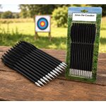 Pack de 12 flèches pour arbalète en aluminium avec pointes acier pour tir de précision et entraînement outdoor