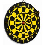 Cible de lancer 19,5 cm avec fléchettes plantées pour entraînement au lancer de précision