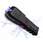 Taser shocker 12 000 000 volts rechargeable avec décharge électrique et lampe LED intégrée pour défense personnelle