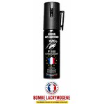 Bombe lacrymogène gel CS P100 ultra puissant fabriquée en France avec clip ceinture