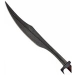 Lame en acier vieilli du glaive du roi Léonidas