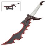 Dague fantasy de collection 32,5 cm avec support de présentation en PVC