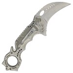 Couteau karambit pliant SCK avec clip ceinture et brise-glace intégré