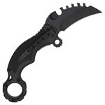 Dos du couteau karambit pliant SCK avec clip ceinture acier inoxydable