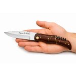 Couteau pliant Laguiole Le Rustique manche bois avec tire-bouchon intégré
