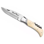 Couteau Laguiole Bougna manche en os avec étui de ceinture