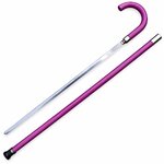 Canne épée femme vernis 96 cm luxe avec lame en acier inoxydable