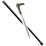 Canne épée aigle 91 cm avec lame en acier inoxydable dissimulée dans le bâton de marche noir