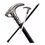 Canne épée Serpent Cobra 92cm luxe - Bâton de marche élégant