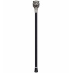 Canne épée luxe pommeau lion argent finition brillante