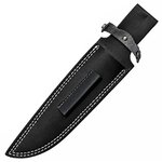 Étui en cuir noir avec passant ceinture pour couteau Commando officiel
