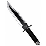 Couteau de survie Rambo First Blood Part II lame fixe dentée 40 cm