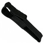 Étui noir en nylon pour matraque télescopique avec passant de ceinture