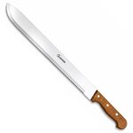 Machette coupe-coupe Albainox avec lame inox de 43,5 cm et manche en bois