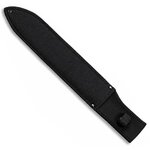 Étui noir en nylon pour machette Black Panther avec passant de ceinture.