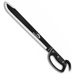 Machette Black Panther Albainox avec lame inox de 45 cm et garde-main.