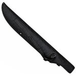Étui noir en nylon pour machette 65 cm avec sangles de fixation.