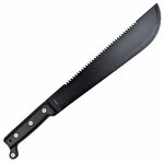 Machette SCK 45 cm vue de lautre face, lame noire tranchante et manche PVC.