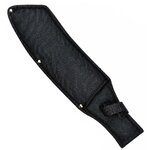 Étui noir en nylon pour machette SCH avec passant de ceinture.