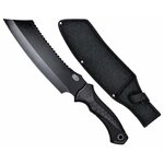 Machette poignard SCH 39 cm avec lame inox et étui noir.