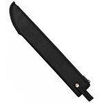 Étui noir en nylon pour machette Renegade Albainox avec sangle de fixation.