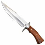 Couteau de chasse SCK avec lame inox de 22 cm et manche ergonomique en bois.