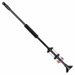 Sarbacane de sport JS-ARCHERIE 62 cm en résine ABS noire, livrée avec 10 fléchettes