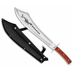 Machette Dragon Albainox Full Tang avec lame de 43,5 cm, manche en bois et étui noir.