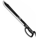 Machette Black Panther Albainox 61,5 cm avec lame noire en acier inoxydable, scie dorsale et garde-main.