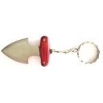 Porte-clé lame 5,5cm - mini dague de botte - marron2