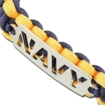 Bracelet paracorde survie + plaque métal Navy2