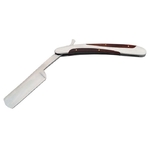 Rasoir barbier 24,5cm - bois et métal barbe