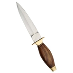 Couteau de botte bois et laiton - dague2