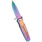 Couteau pliant rainbow - revêtement titane.