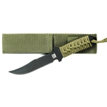 Couteau tactique 19cm militaire - full tang vert.