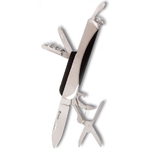 Couteau multifonction acier 7 outils, pince - Albainox.