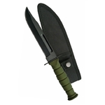 Petit poignard couteau 19cm tactique - compact vert.