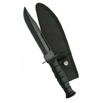 Petit poignard couteau 19cm tactique - compact noir.