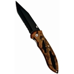 Couteau pliant 22cm de poche - Lame tanto noire.