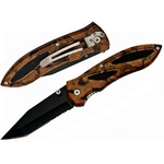 Couteau pliant 22cm de poche - Lame tanto noire