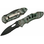 Couteau pliant camouflage 19,8cm - clip ceinture