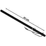 Matraque caoutchouc 56cm baton - résistante et maniable